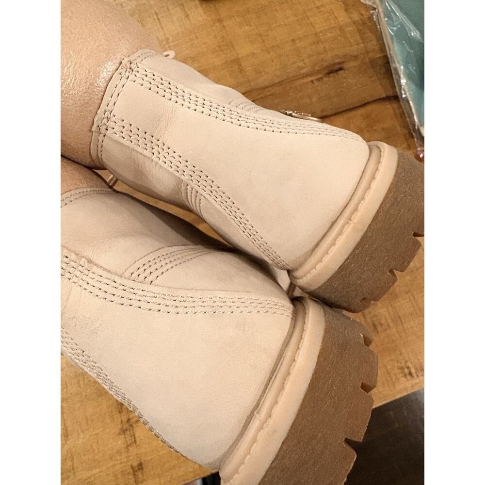 Womens Timberland 6 inch Premium nubuck leather boots pink and rose gold size 8 - Picture 12 of 16